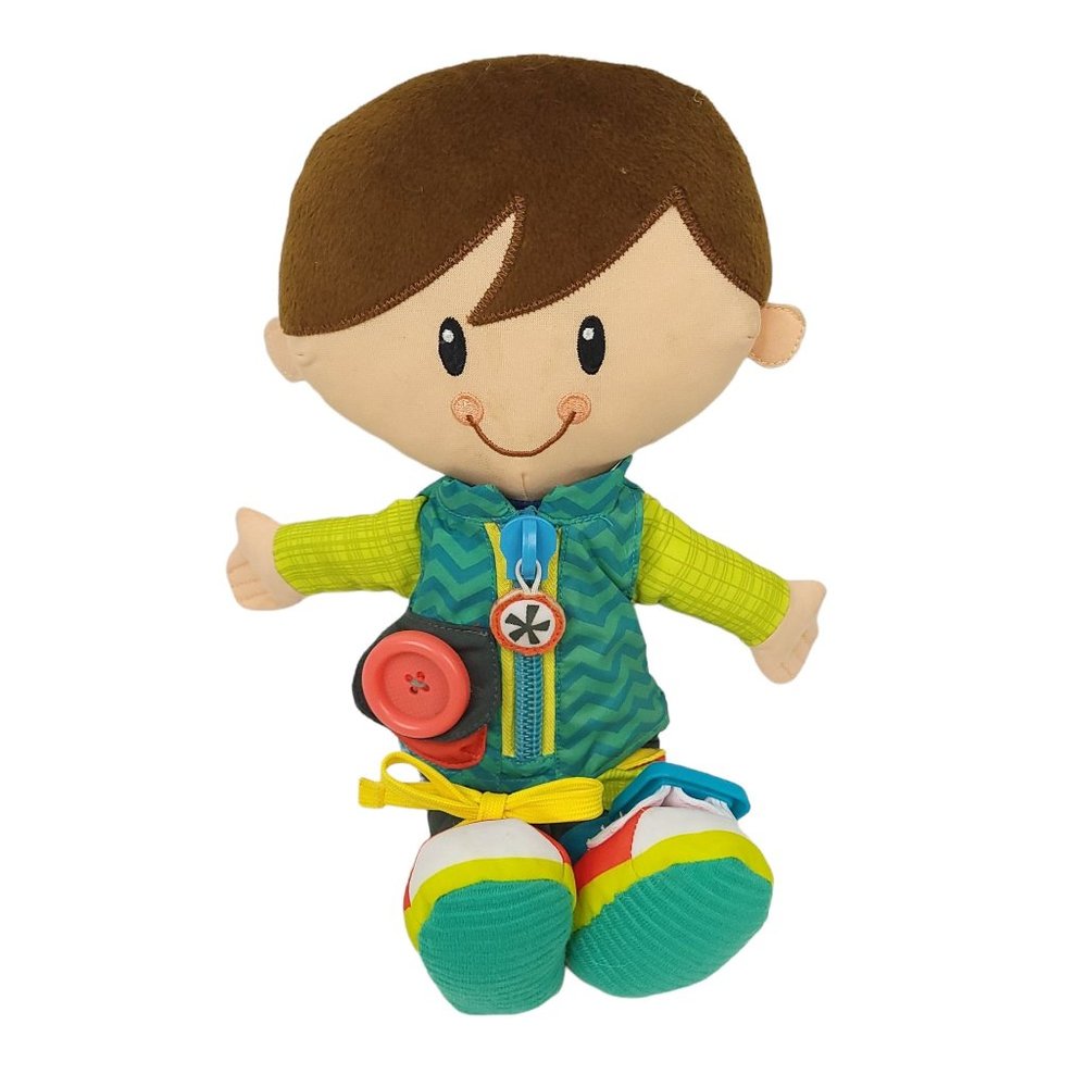 Hasbro Playskool Dressy Kids Boy Learn To Dress Activity Plush Stuffed Doll Toy
